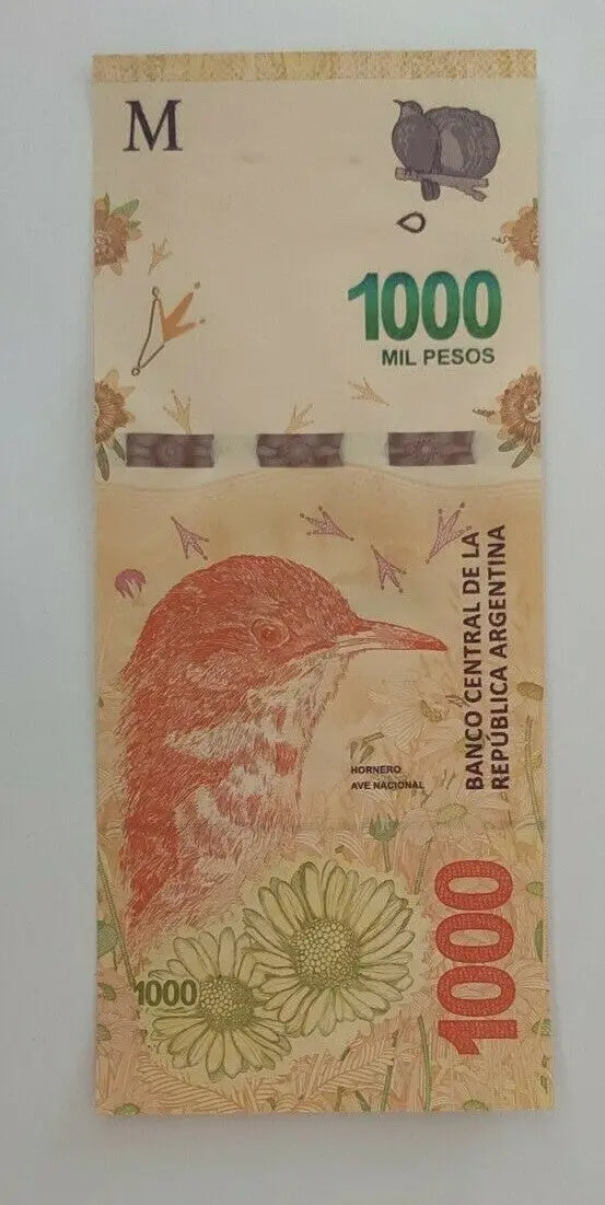 ARGENTINA: 1000 pesos (2017) REPLACEMENT P. 366, UNC, scarce