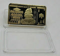 Gold Plated One Hundred quintillion Dollars Zimbabwe Gold Bar - worldbanknote