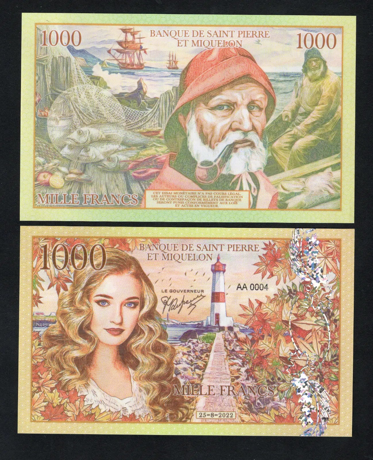 Saint Pierre and Miquelon 1000 Francs Private Issue Fantasy/2022