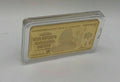 Gold Plated One Hundred quintillion Dollars Zimbabwe Gold Bar - worldbanknote