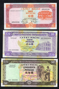 A Set3 Macau Notes/10,20, 50 Patacas,Matching Low Serial Number very rare/ref d3 - worldbanknote