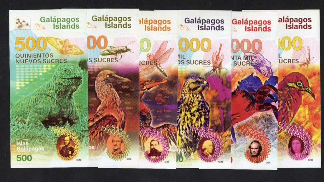 Galapagos Islands  500 1000 5000 10000 20000 50000 SUC 2021 polymer Fantasy/w2