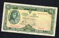 front of Ireland Lady Lavery 1 pound Note 1970 Very Fine /d 11