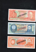 PARAGUAY 1979 SPECIMEN SET of 5 BANKNOTES /d10