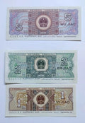 9 PCS 1980-1996 China RMB Bank Notes 4th Set in AU Condition