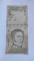 Venezuela 5 Bolivares 2021 New Unc. Bolivar Soberano Rare Banknotes
