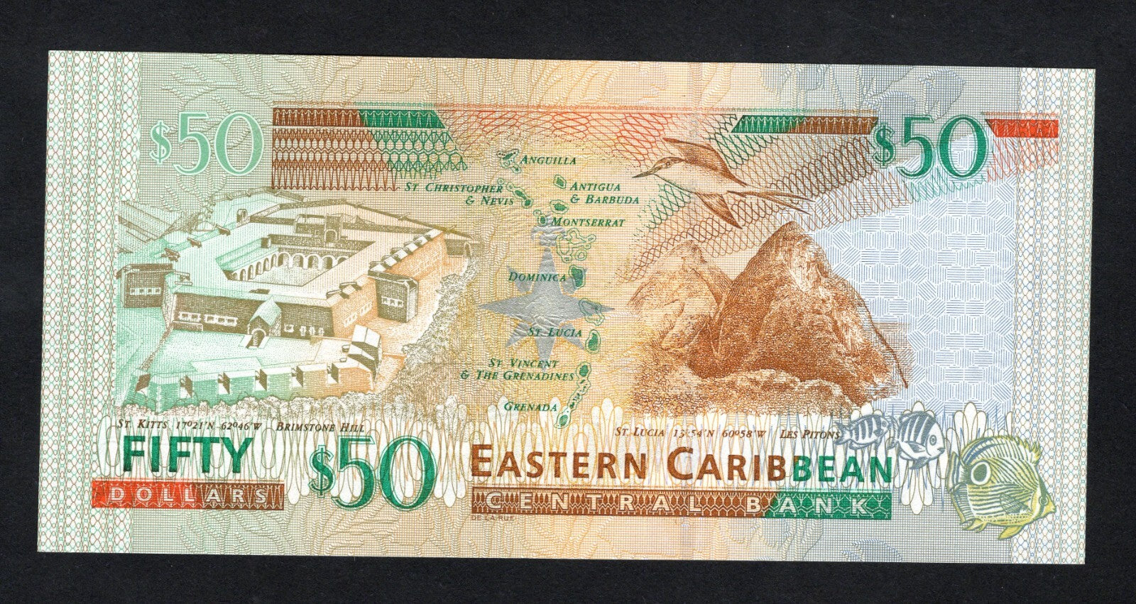 EAST CARIBBEAN STATES 50 DOLLARS ANTIGUA  2003 UNC/V11