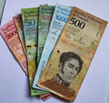 6 Venezuela banknotes in Used Condition