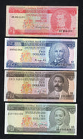 Barbados Dollar banknotes 10.5.2 .1 dollars set(2007-1012)VF/AUNC/C1