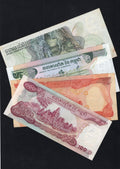 Cambodia 100 - 5000 P15 P16 P17 P17A 1972 - 1975 XF-UNC - worldbanknote