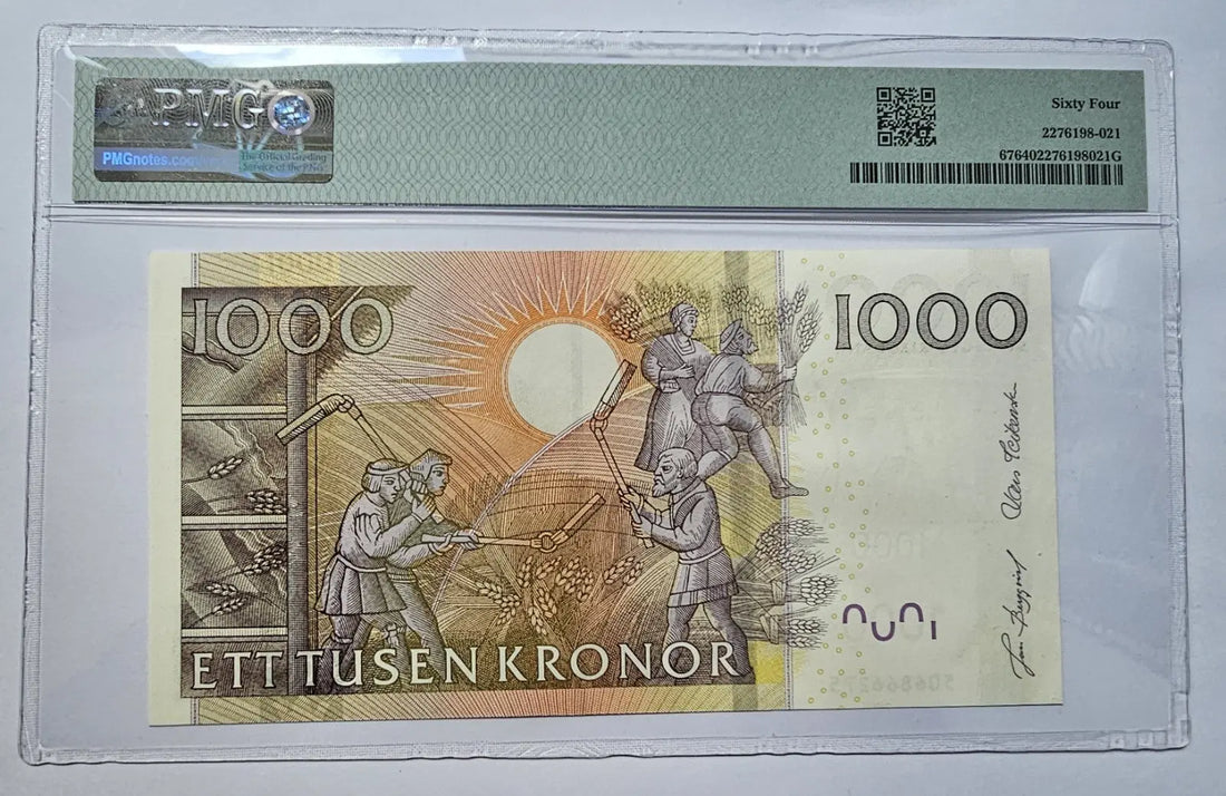 front of Sweden P67 2005  1000 Kronor PMG64