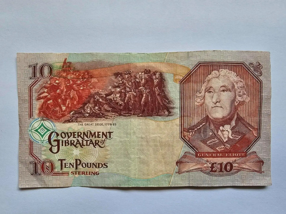 Gibraltar 10 Pounds 2006 P-32 Fine Qn. Elizabeth II