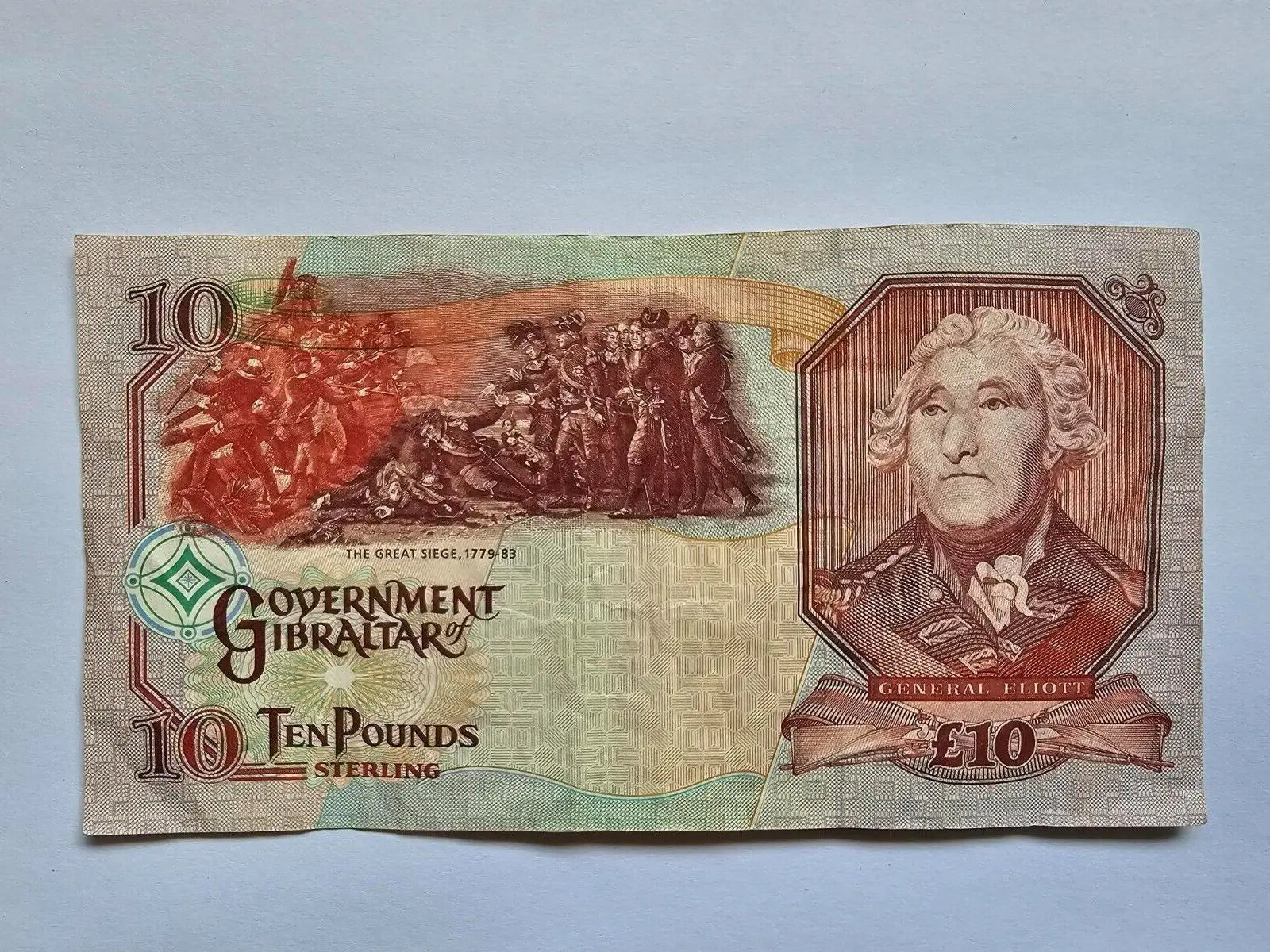Gibraltar 10 Pounds 2006 P-32 Fine Qn. Elizabeth II