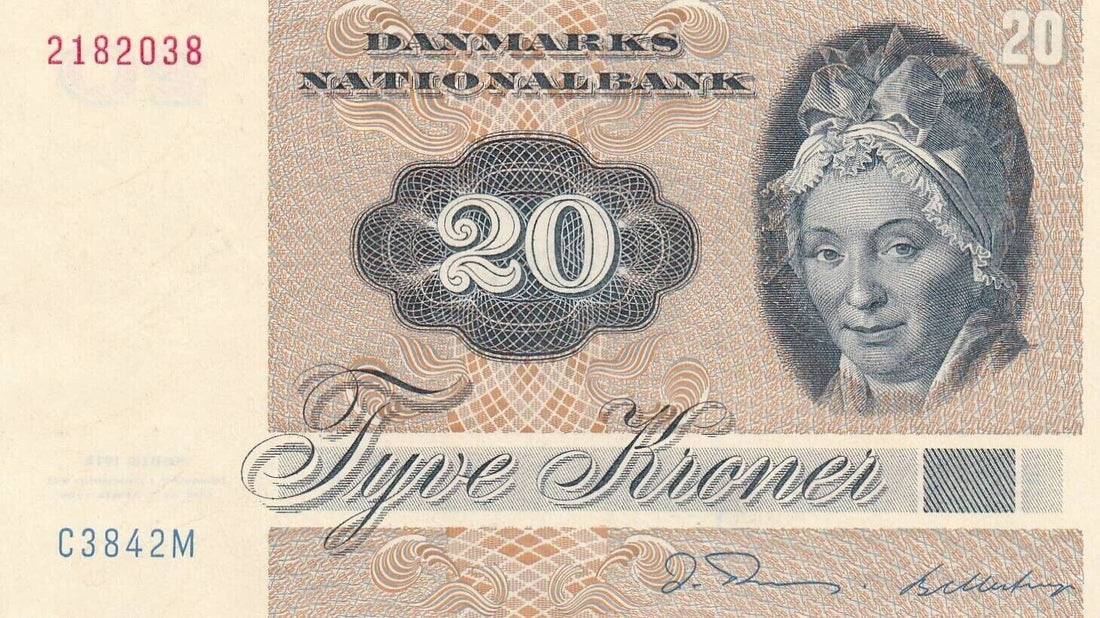 DENMARK 20 Kroner Circulated Banknote 1981/ref d22 - worldbanknote
