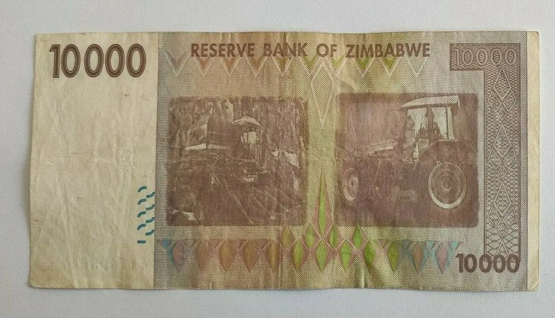 Zimbabwe 10000 Dollars 2008 extra fine rare