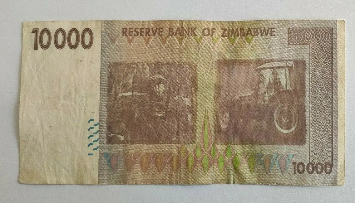 Zimbabwe 10000 Dollars 2008 extra fine rare
