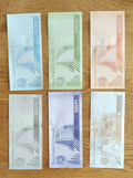 6 Venezuela banknotes- 1 x 10000 / 20000/ 50000 / 200000 / 500000/ 1000000 