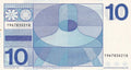 BANK OF NETHERLANDS , 10 GULDEN 1968 XF/ref d2