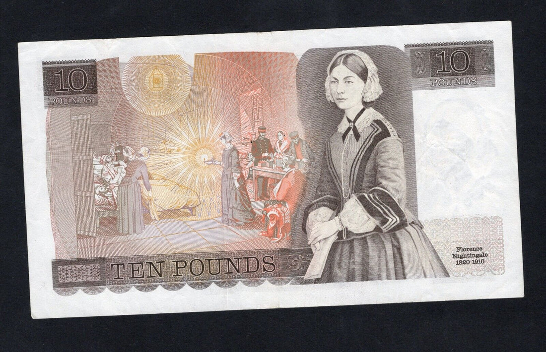 1975 Real bank of England £10 ten pound banknotes paper currency VF /d11