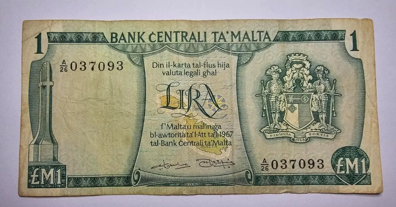 malta one pound very fine  1967 /ref d22