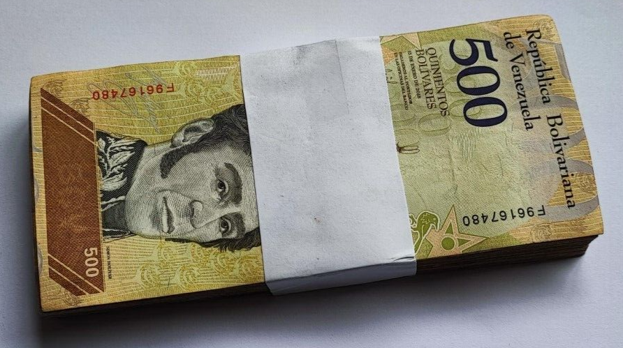 VENEZUELA BOLIVARES 100 X 500 2018 USED LOT 100 PCS Total - worldbanknote