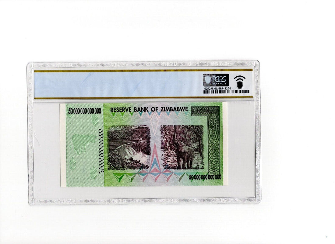 Zimbabwe 50 trillion dollars Graded note/ ref G11 - worldbanknote