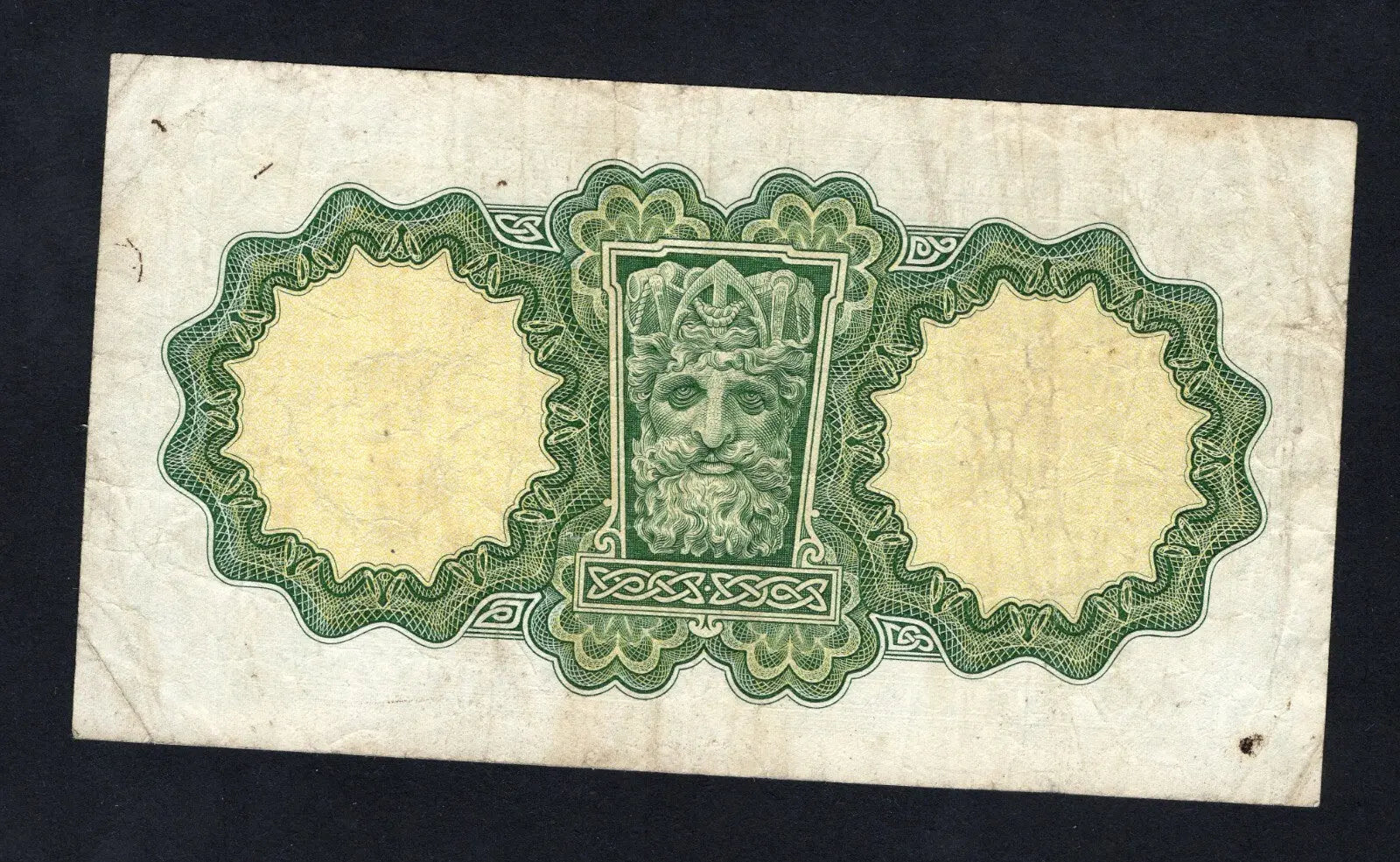back of Ireland Lady Lavery 1 pound Note 1970 Very Fine /d 11