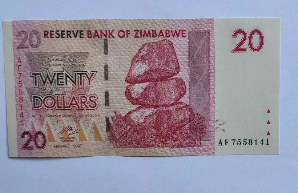 Zimbabwe 20 Dollar, 2007 UNC