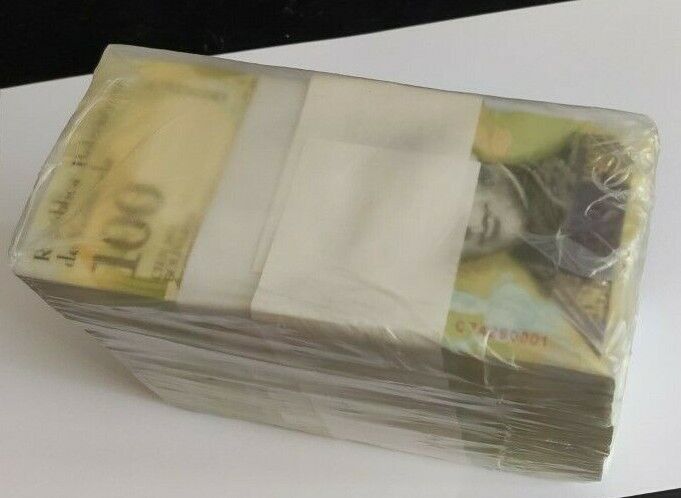 VENEZUELA 100000 BOLIVARES 2017 x 1000 Full Brick LOT UNC - worldbanknote