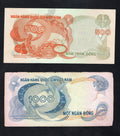 set of 5 notes:South Vietnam 20 to 1000 Dong 1970 Used/ref d5 - worldbanknote