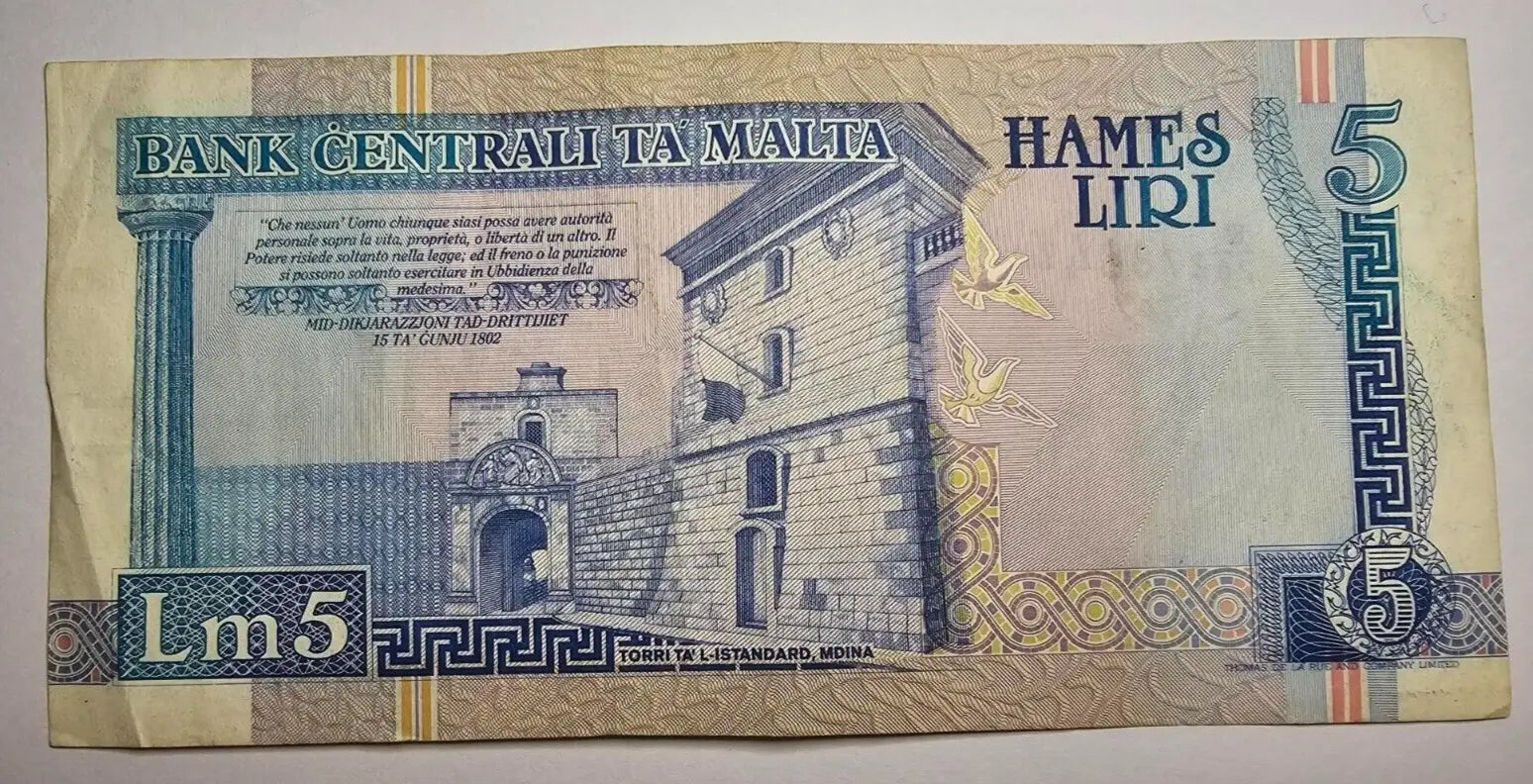 malta 5 liri very fine  1967 /ref d24