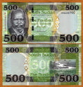 10x SOUTH SUDAN 500 POUNDS  2023 UNC