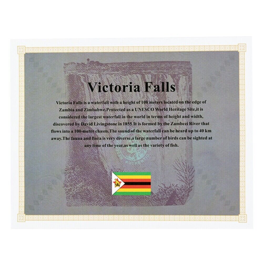 Zimbabwe Nonillon Containers Scroll Banknote 54 Zero Paper Money With UV - worldbanknote