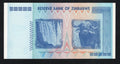 back of Zimbabwe 100 Trillion Dollar banknote. Genuine, AUNC AA Serial Number UV checked