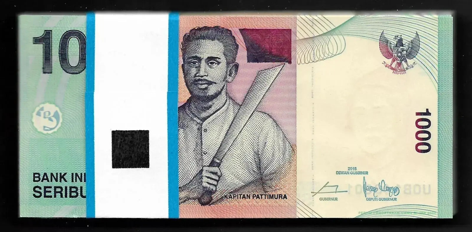 Indonesia 1000 Rupiah, 2009-2016, Pick#141, bundle of 100 pcs, UNC