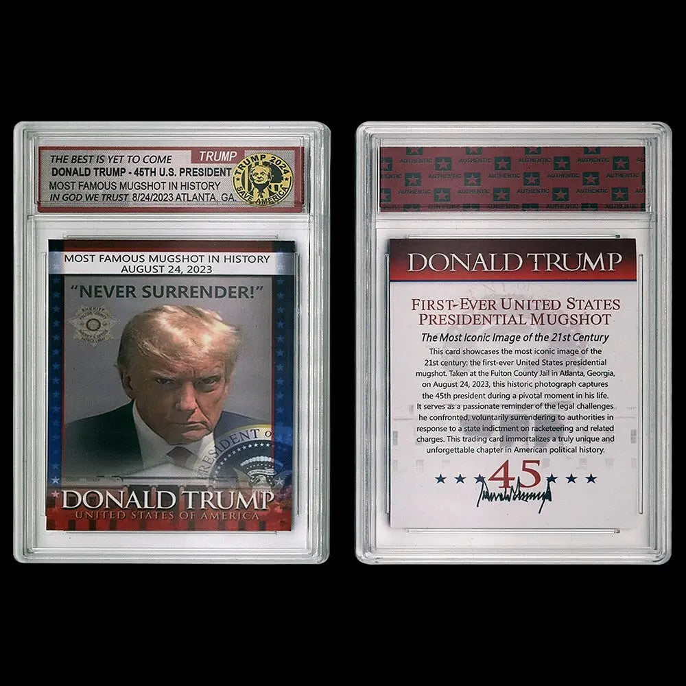 Trump Mugshot Collector Card