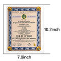 1 PC Great Myrillion Containers zimbabwe Banknote certificate 30003 Zeros Gift