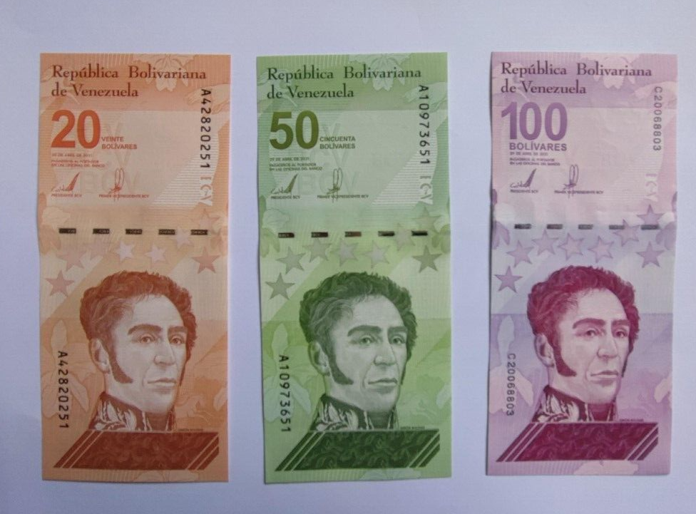 VENEZUELA BOLIVARES DIGITALES 2021 Set Of 5,10,20,50,100 - worldbanknote