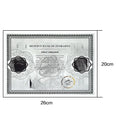100 Trillion Dollar Silver Foil Banknote Zimbabwe Large Certificate Collectibles
