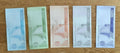 5 Venezuela banknotes- 1 x 10000 / 20000/ 50000 / 200000 / 500000 Bolivares