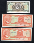 3 HAITI  banknotes 2x 5 Gourdes(1979/1982)  1 Gourde （1968）UNC /c1