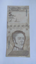 Venezuela 5 Bolivares 2021 New Unc. Bolivar Soberano Rare Banknotes - worldbanknote