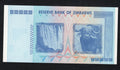 back of Zimbabwe 100 Trillion Dollar banknote. Genuine, AUNC AA Serial Number UV checked