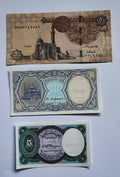 Set 5 PCS, Egypt 5 10 25 50 Piastres 1 Pound, UNC - worldbanknote