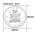 Endangered Animal Species Black Rhinoceros Silver Plated Coins - worldbanknote