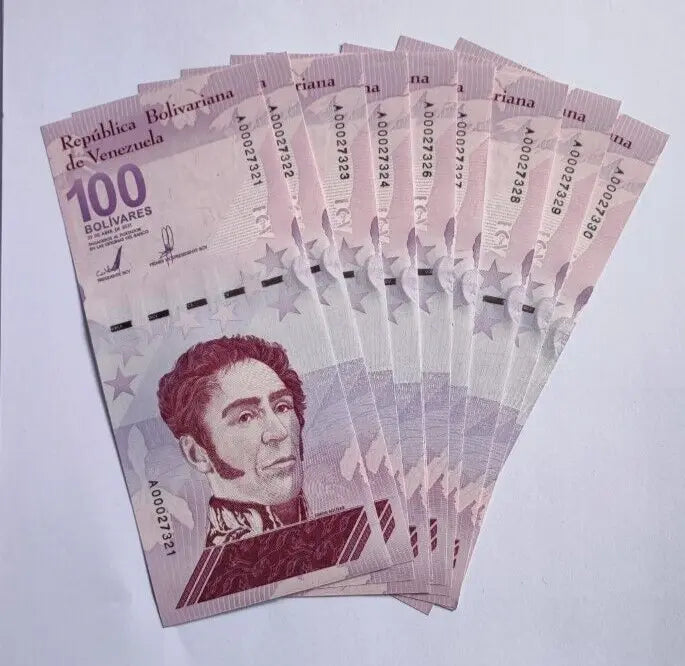 3xVenezuela 100 Bolivar Digitales UK dispatch