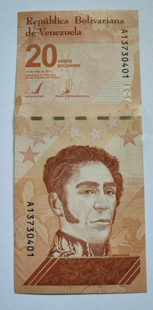 VENEZUELA 20 BOLIVARES DIGITALES, 2021 UNC X 1 PCS (20.000.000 BOLIVARES) - worldbanknote