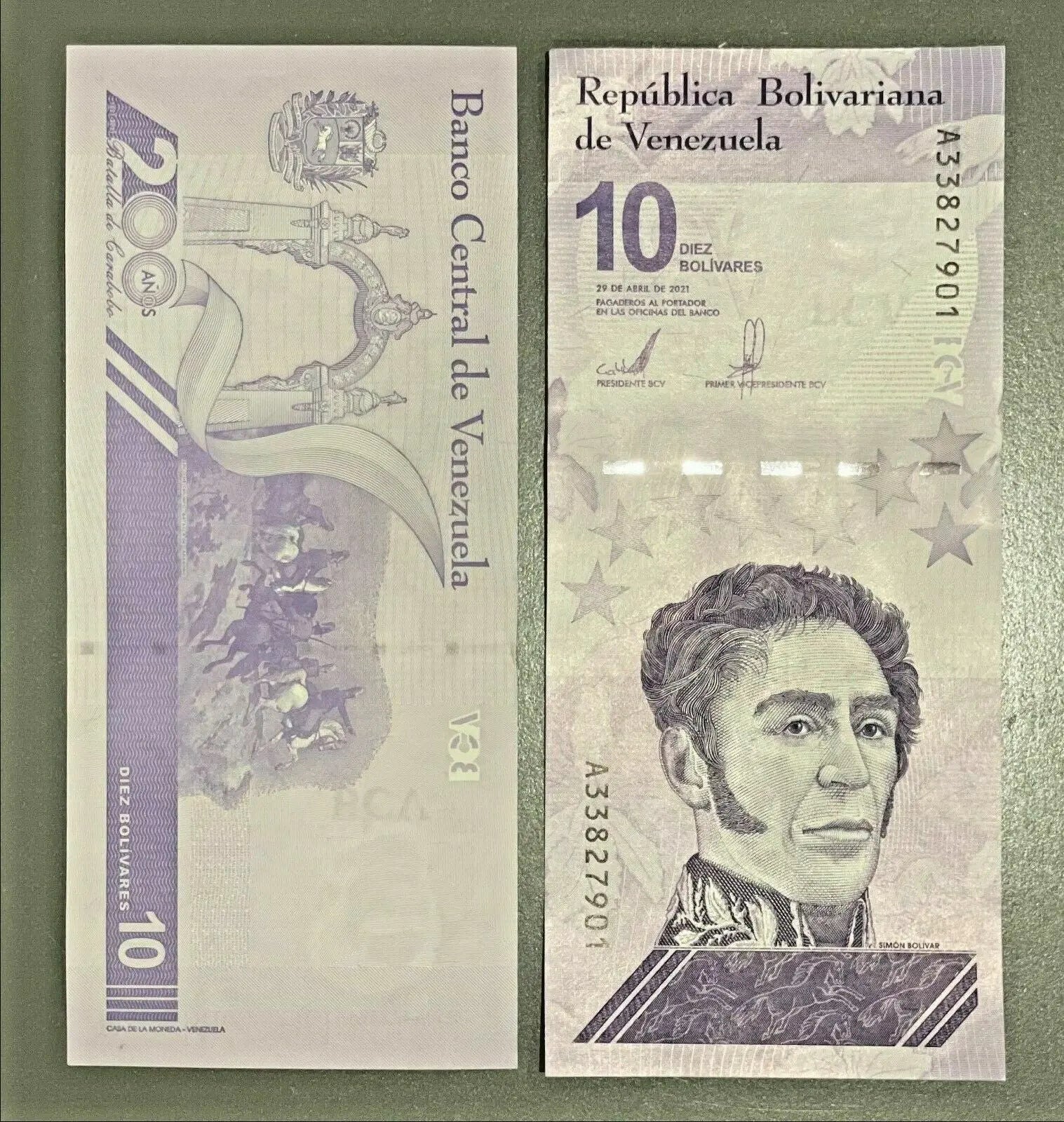 10 Banknotes  Venezuela 10 Million Bolivares Digitales  Total 100M UNC 2021