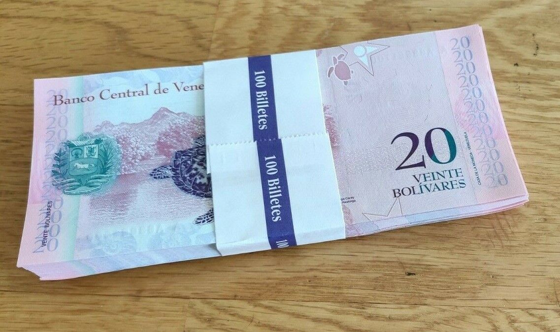 VENEZUELA BOLIVARES 100 X 20 2014 UNC LOT 100 PCS Total - worldbanknote