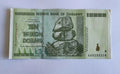 Zimbabwe 10 Trillion Dollars 2008 AA prefix   in  very fine condition